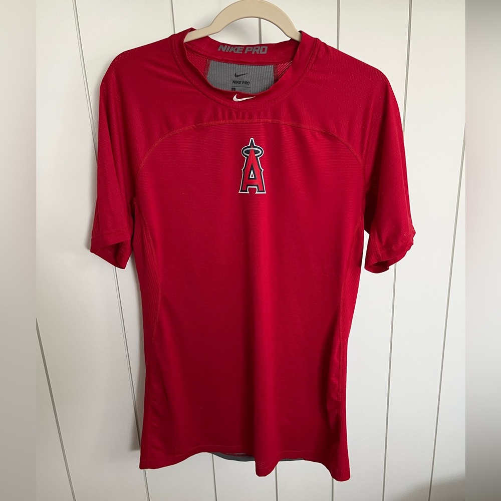 Authentic Angels Baseball team practice gear Nike Dri Fit Large